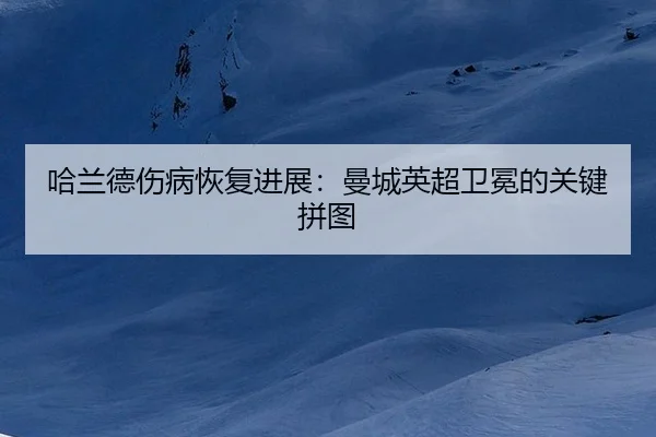哈兰德伤病恢复进展：曼城英超卫冕的关键拼图